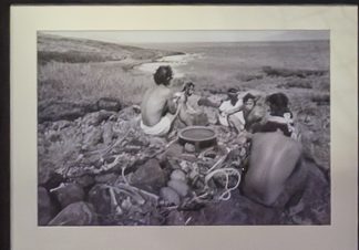 Contemporary photograph from the Protect Kahoʻolawe ʻOhana, as displayed in the case.